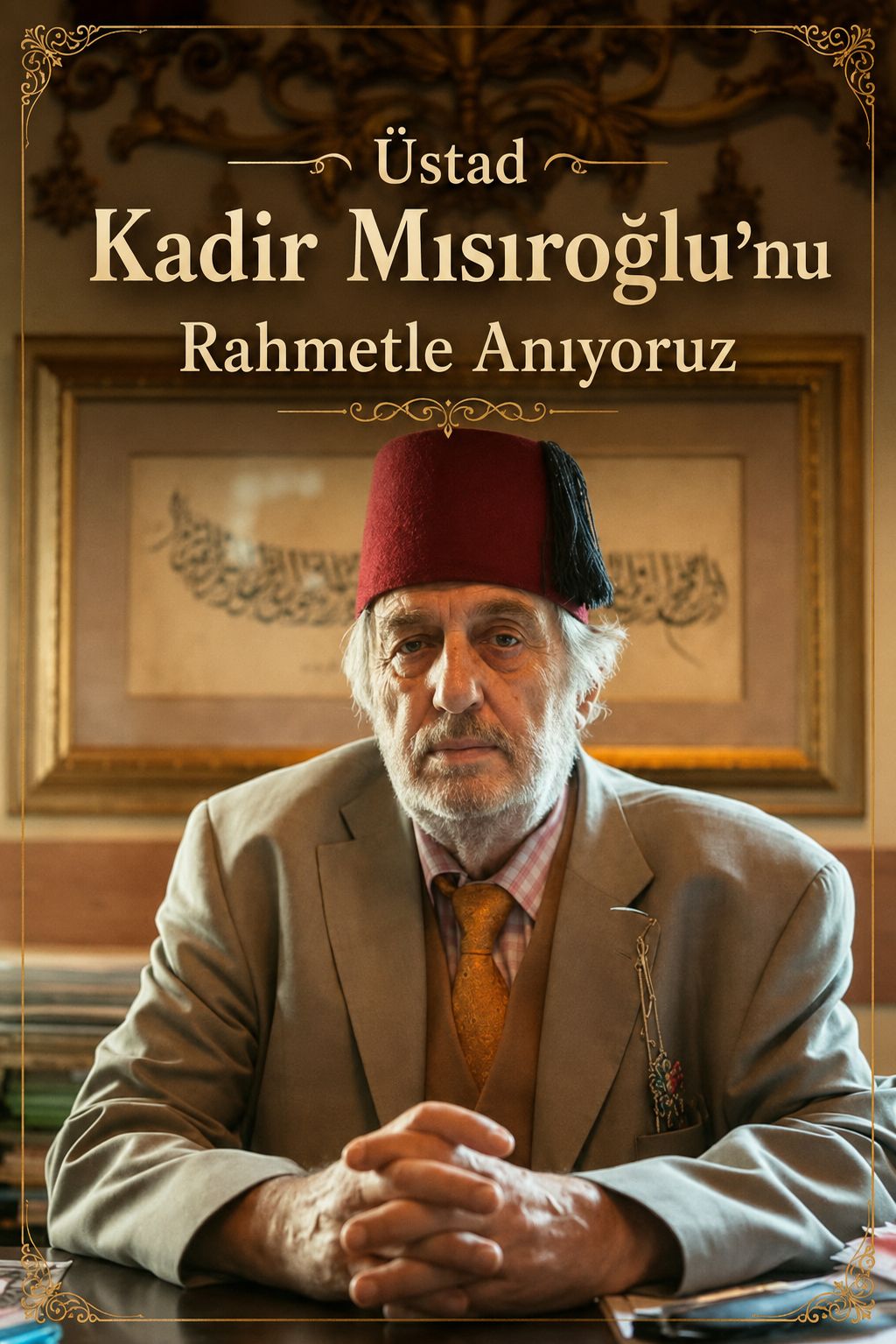 Üstad Kadir Mısıroğlu'nun Vefatının Sene-i Devriyesini Rahmetle Yad Ediyoruz